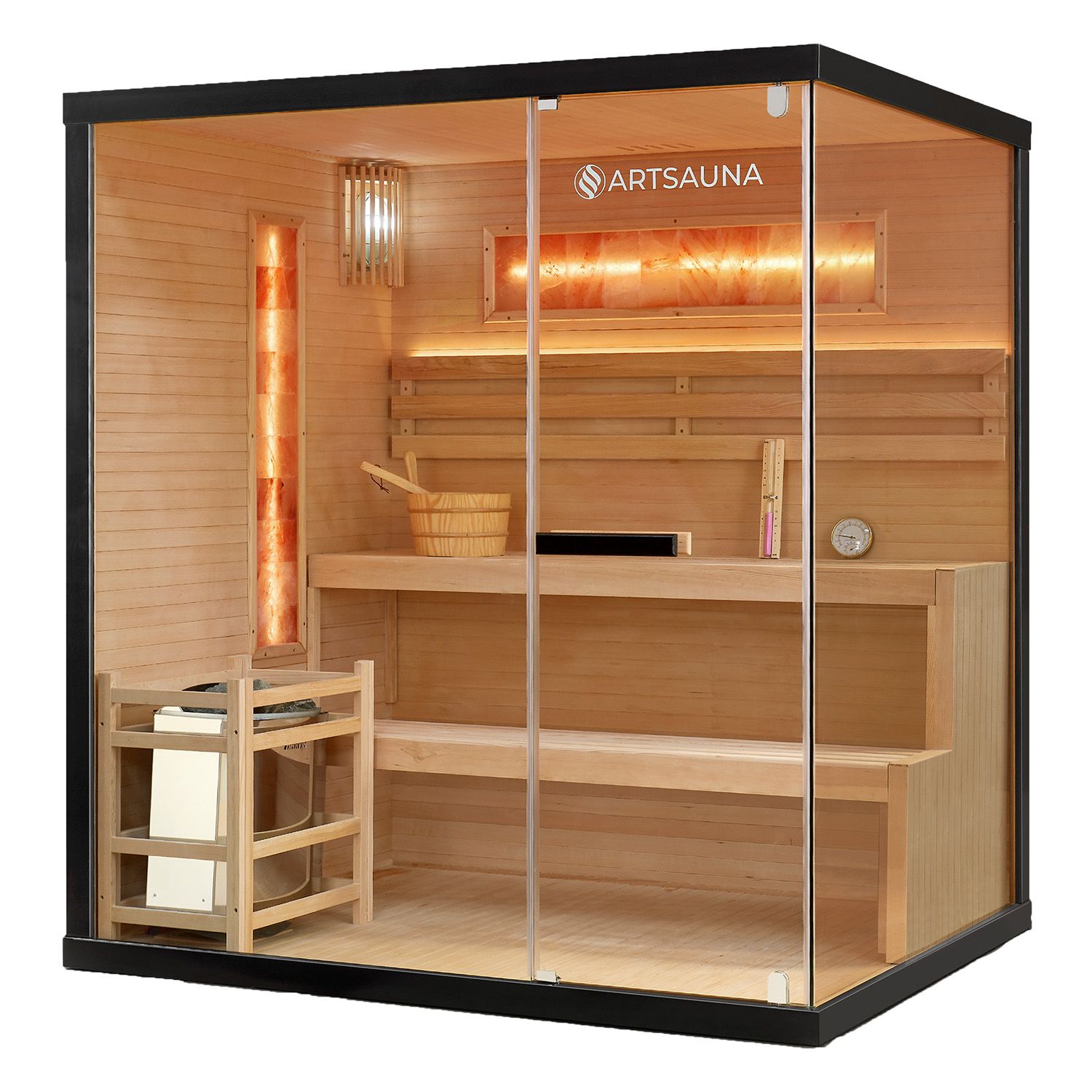 Artsauna Saunakabine Vantaa 175 mit Salzstein