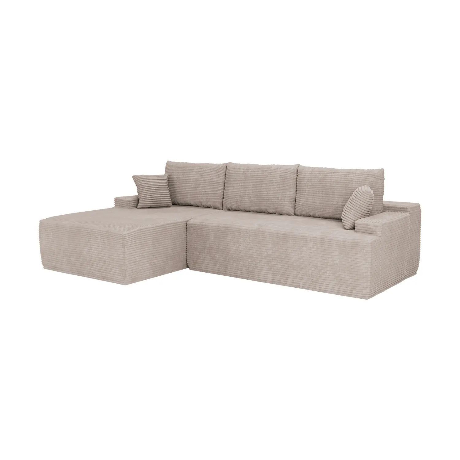 Juskys Sofa Coredo Mit Cord Bezug & Dekokissen