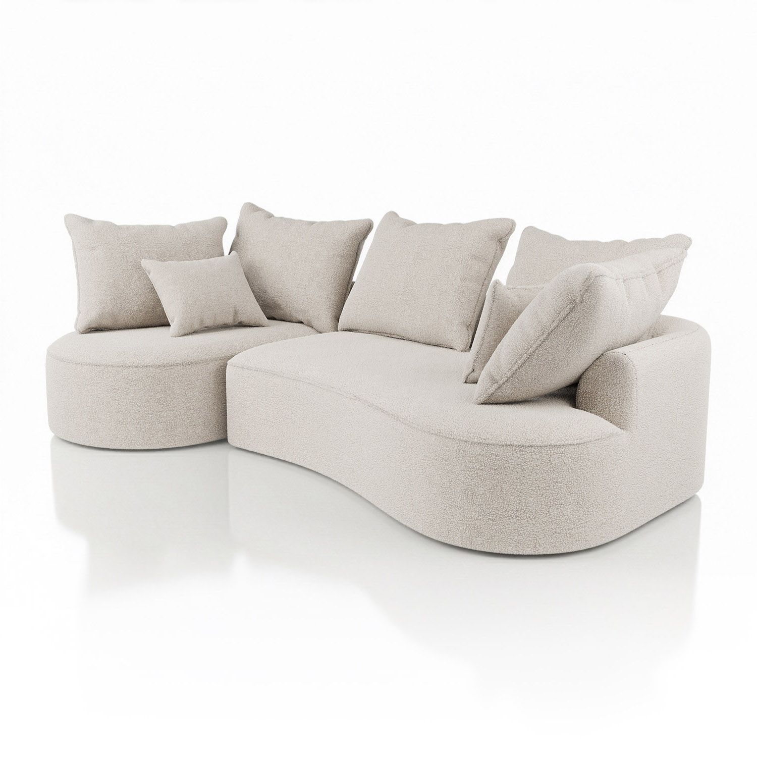 Sofa Tirano mit Ottomane & Dekokissen Image