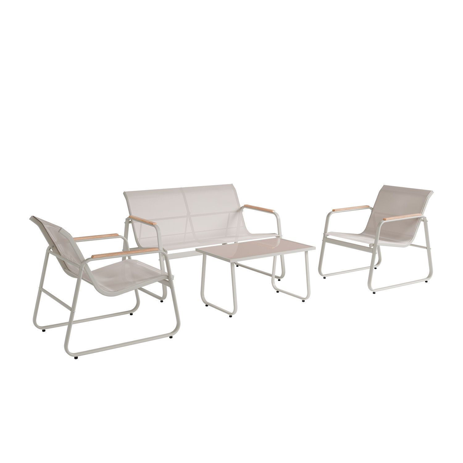 Gartenmöbelset Genua 4-teilig