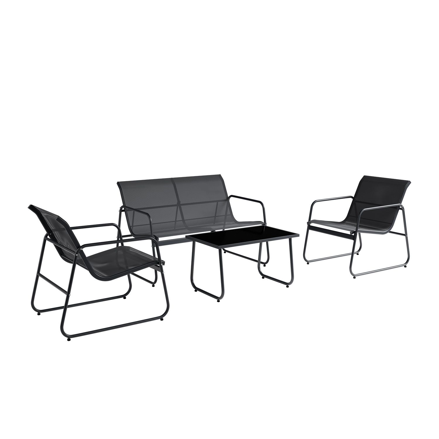 Gartenmöbelset Genua 4-teilig