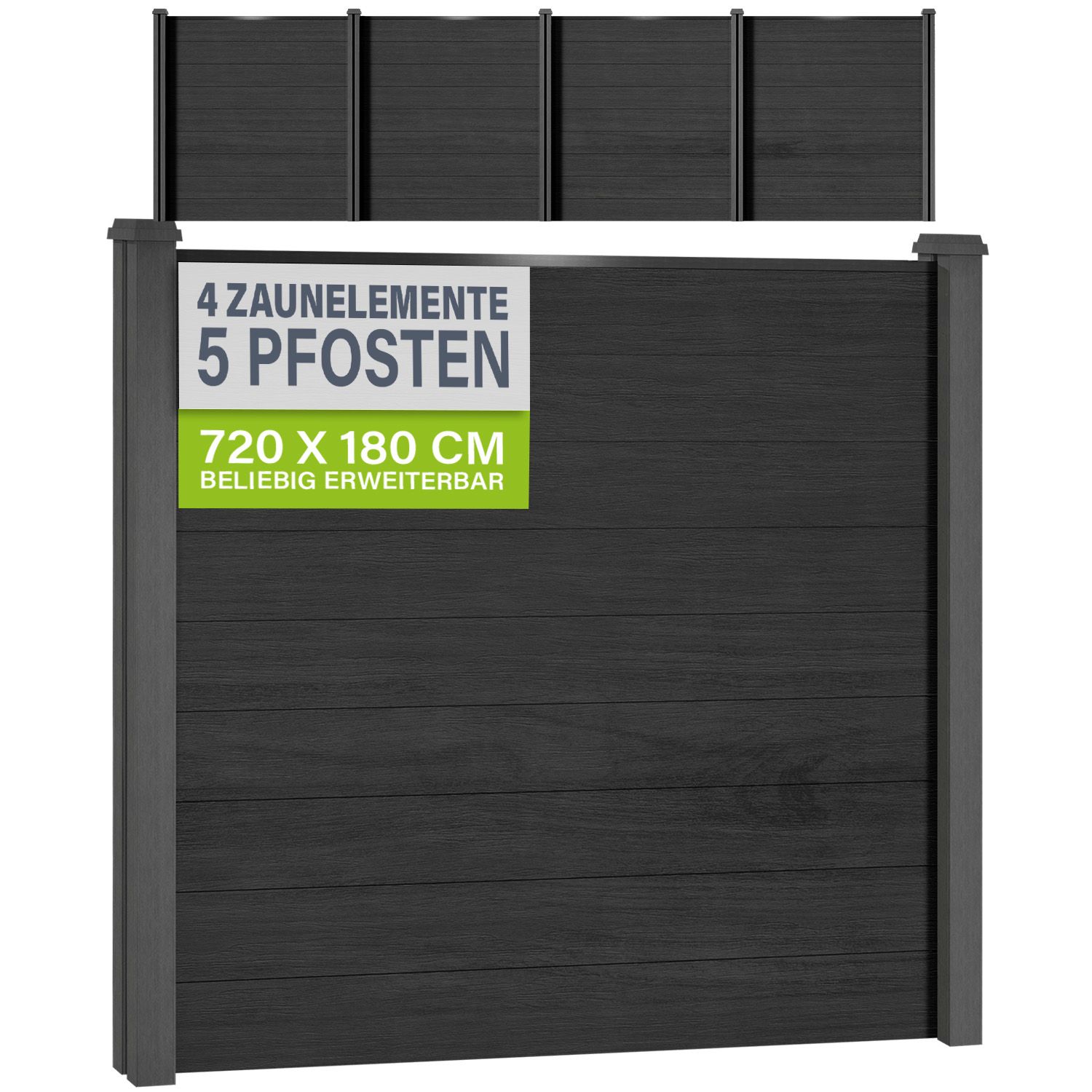 WPC Zaun aus Elementen & Pfosten Image