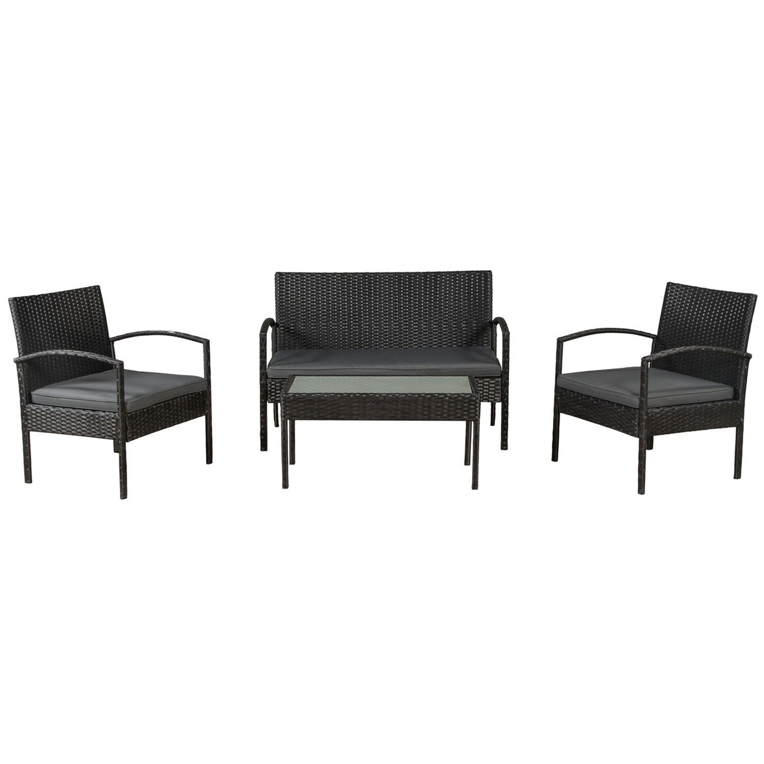Juskys Polyrattan Sitzgruppe Trinidad