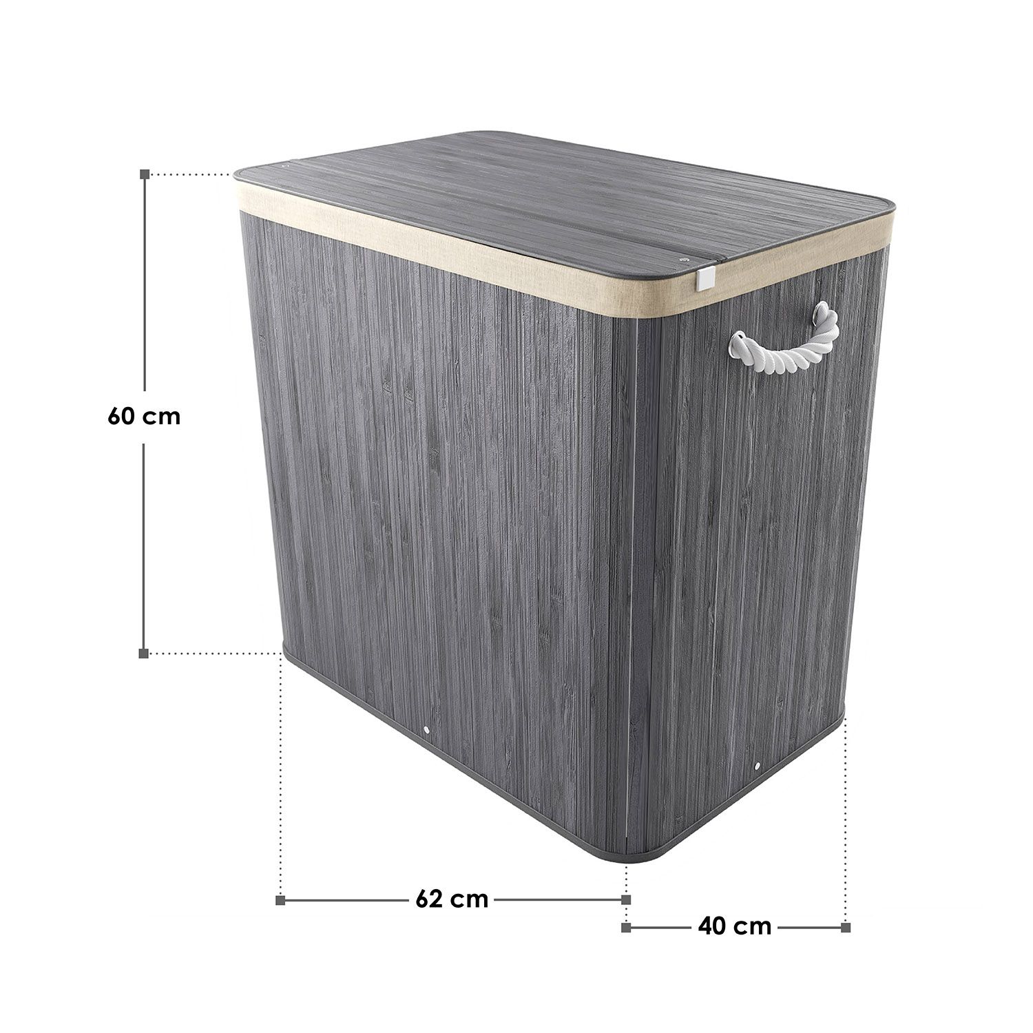 Wschekorb Wschesammler Wschebox Bambus Wschetonne Wschesack Korb Juskys  | eBay.de