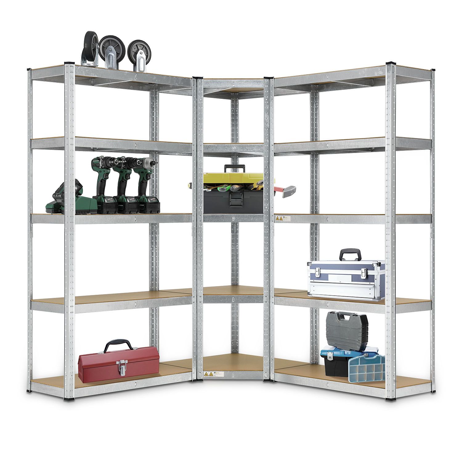 Lagerregal Schwerlastregal Werkstattregal Set Eckregal Steckregal Regal